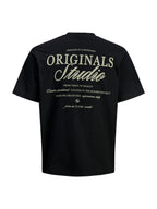 T-shirt Jack & Jones Nero Ebro relaxed 12282898 /Black JACK & JONES 