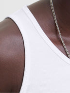 Canotta Jack & Jones Bianco Ebro stampa 12284156 /Bright White JACK & JONES 