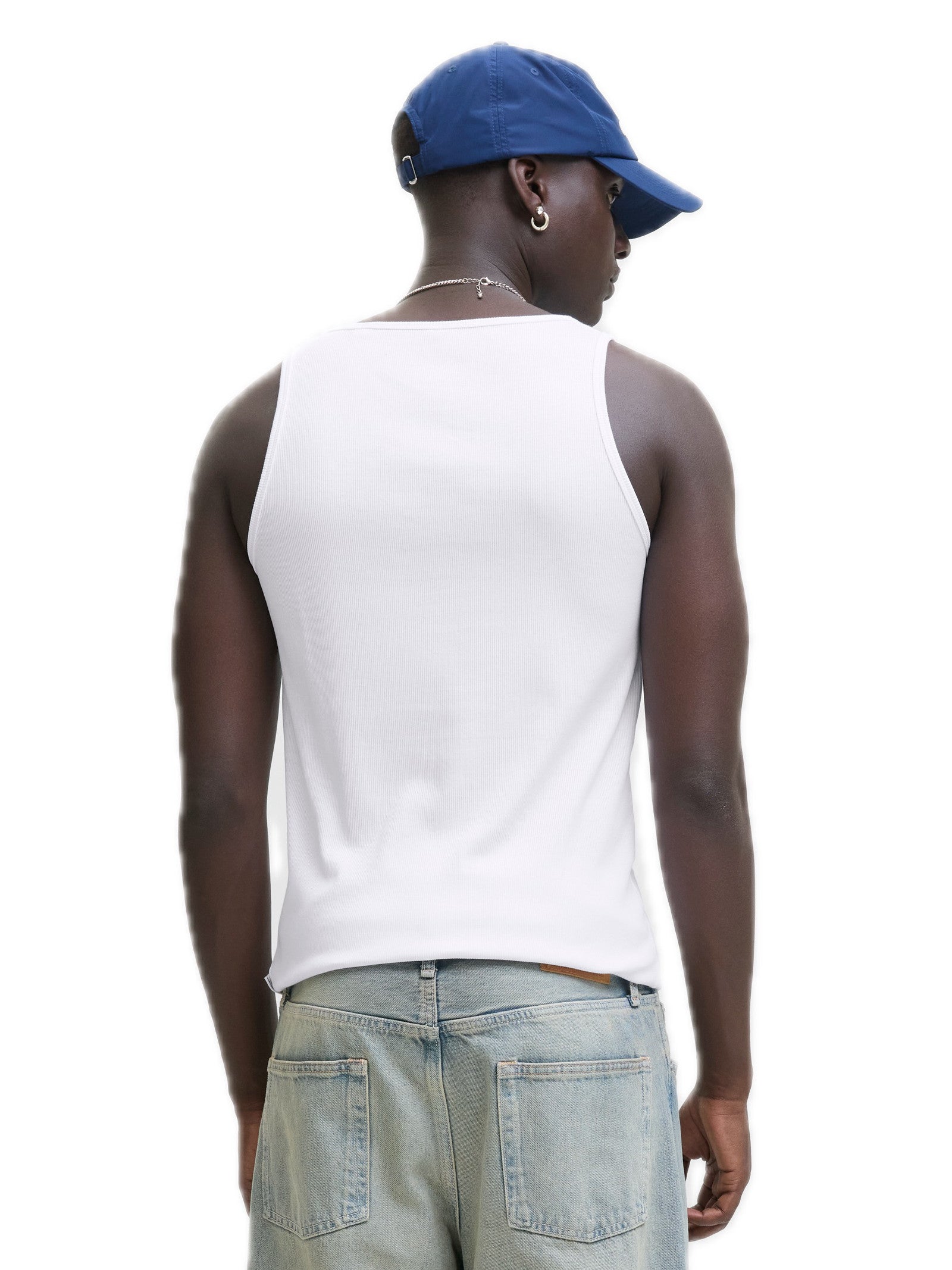Canotta Jack & Jones Bianco Ebro stampa 12284156 /Bright White JACK & JONES 