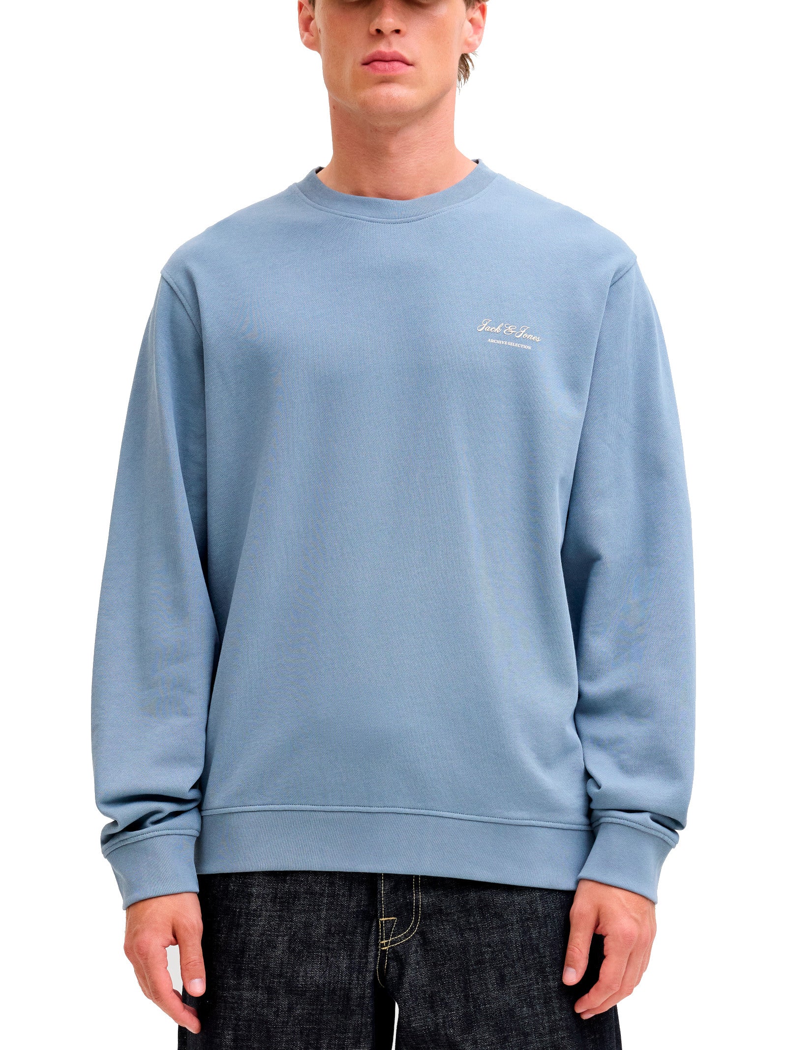 Felpa Jack & Jones Archive Petrolio girocollo 12287995 /Blue Mirage JACK & JONES 