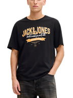 T-shirt Jack & Jones Nero Logo con stampa 12288016 /Black JACK & JONES 