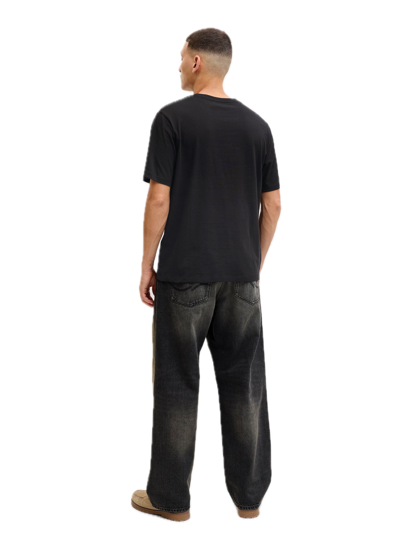 T-shirt Jack & Jones Nero Logo con stampa 12288016 /Black JACK & JONES 