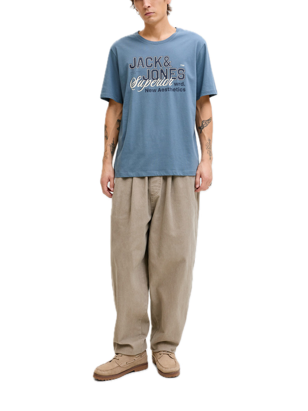 T-shirt Jack & Jones Avio Logo con stampa 12288016 /Blue Mirage JACK & JONES 