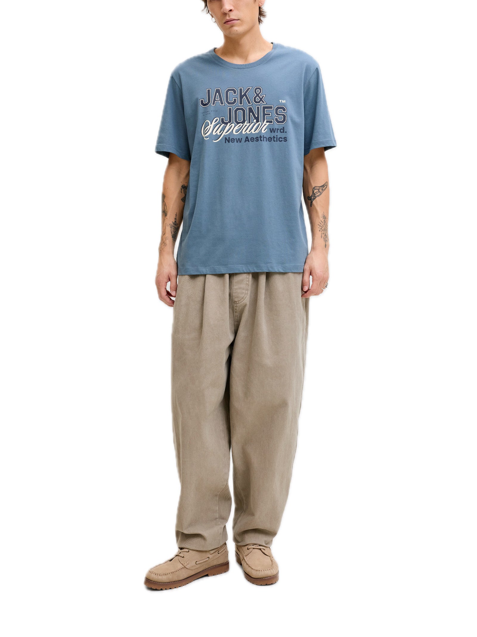 T-shirt Jack & Jones Avio Logo con stampa 12288016 /Blue Mirage JACK & JONES 