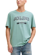 T-shirt Jack & Jones Acqua marina Logo con stampa 12288016 /Mineral Blue JACK & JONES 