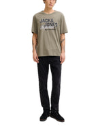 T-shirt Jack & Jones Verde Logo con stampa 12288016 /Vetiver JACK & JONES 