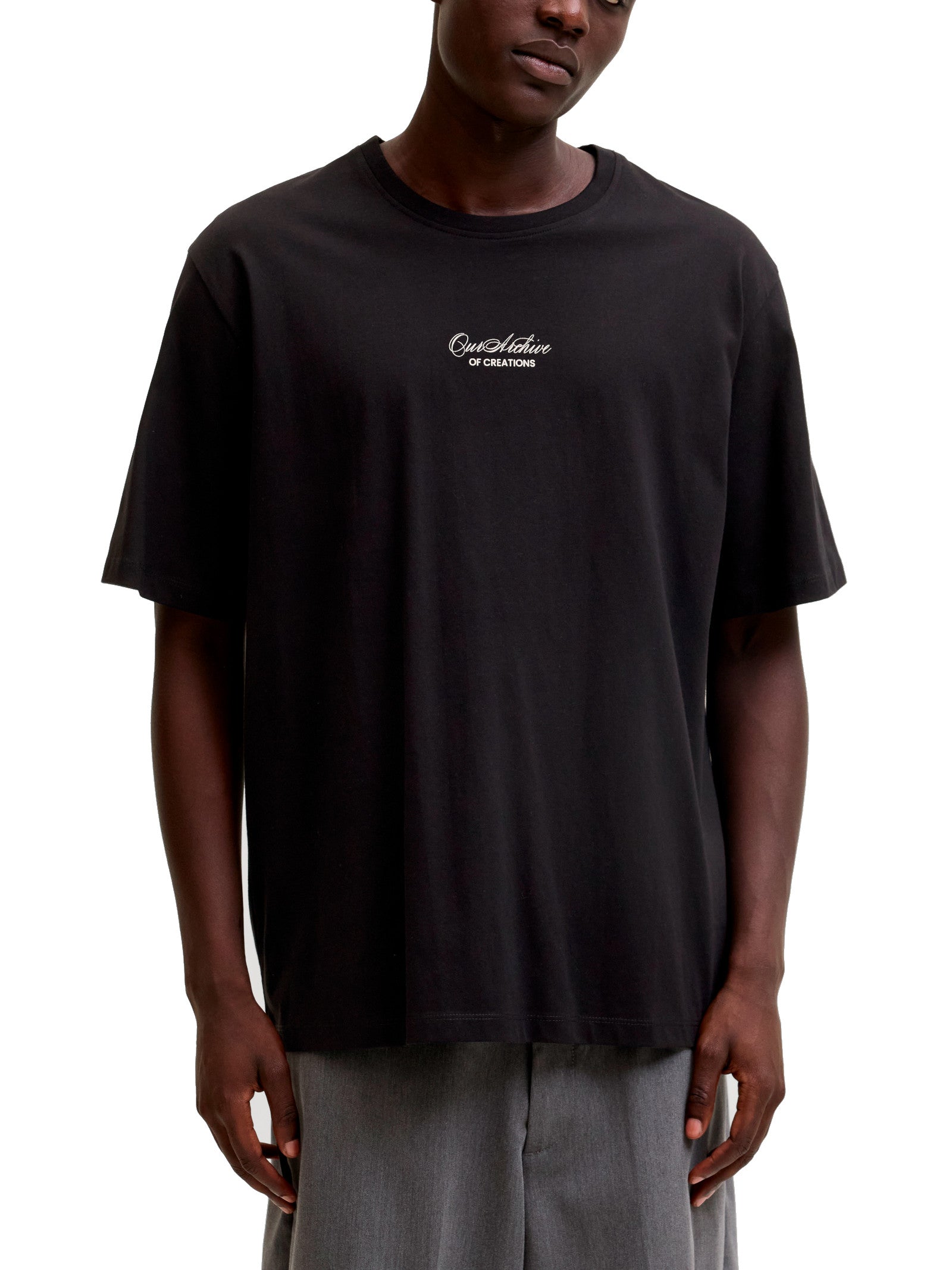 T-shirt Jack & Jones Art Nero stampa 12288095 /Black JACK & JONES 