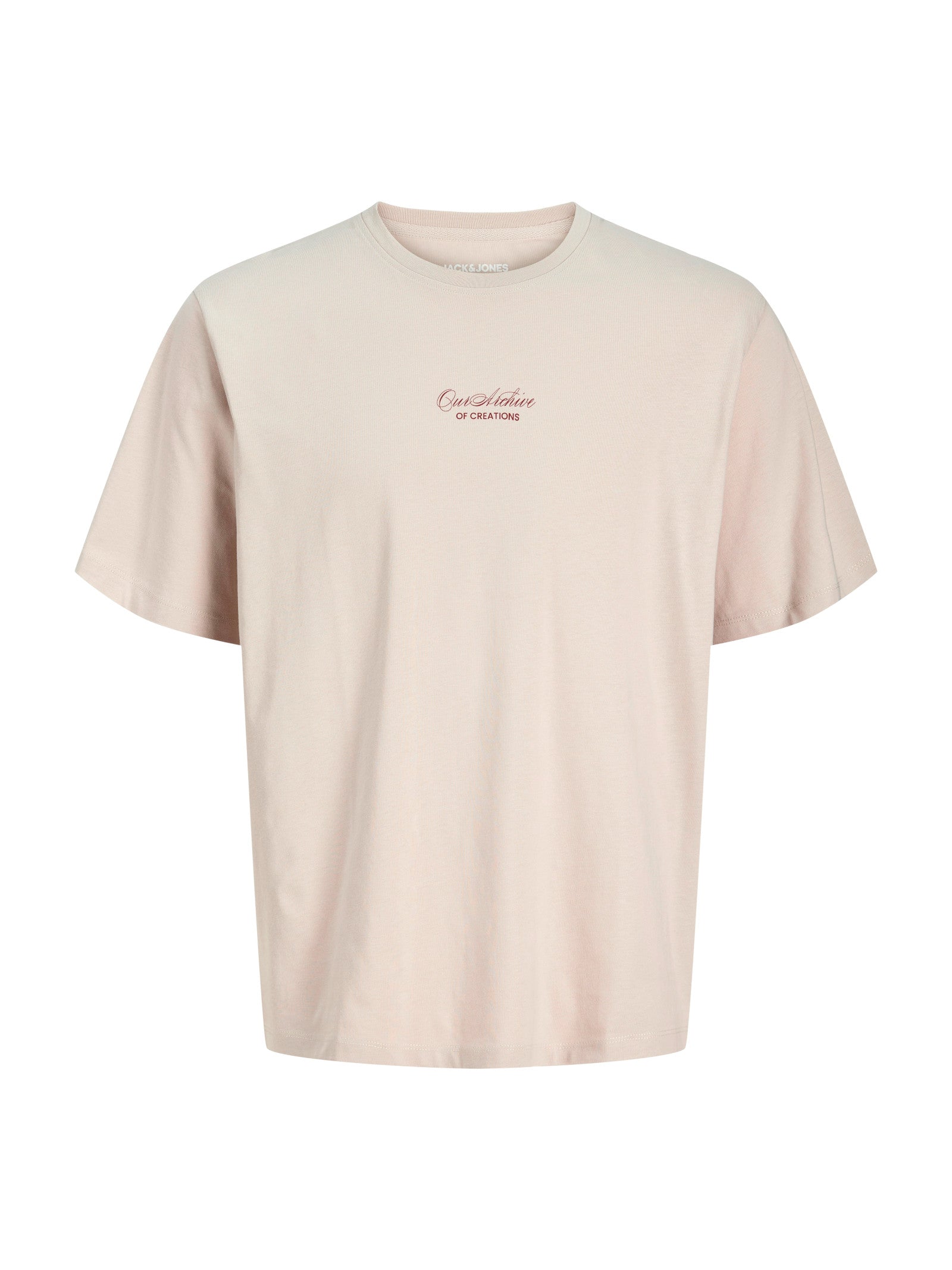 T-shirt Jack & Jones Art Beige stampa 12288095 /Moonbeam JACK & JONES 