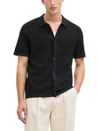Camicia Jack & Jones George Nero in maglia 12288253 /Black JACK & JONES 