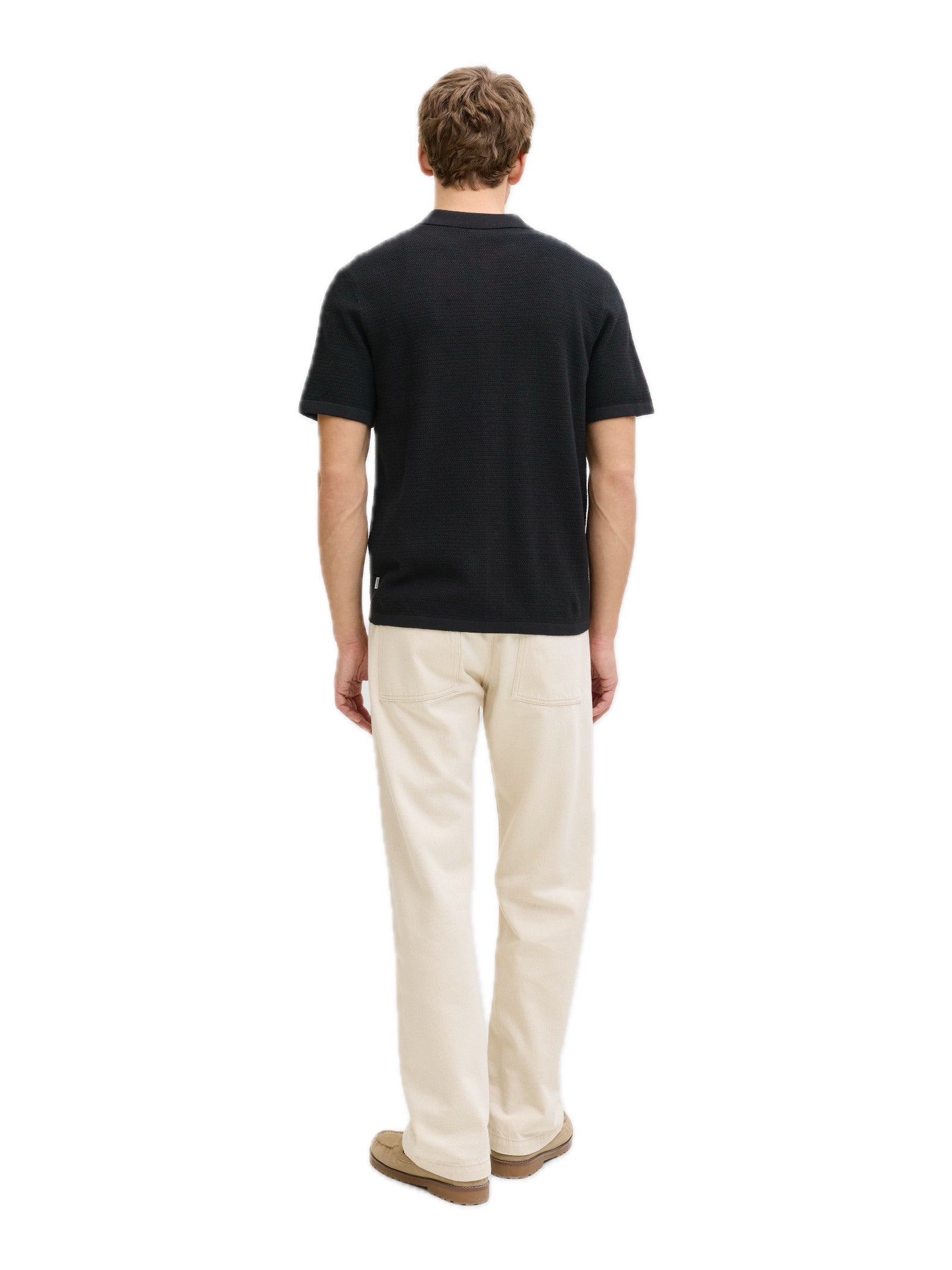 Camicia Jack & Jones George Nero in maglia 12288253 /Black JACK & JONES 