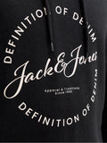 Felpa Jack & Jones Nero Grayson con stampa 12288378 /Black JACK & JONES 