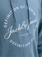 Felpa Jack & Jones Celeste Grayson con stampa 12288378 /Blue Mirage JACK & JONES 