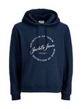 Felpa Jack & Jones Blu Grayson con stampa 12288378 /Navy Blazer JACK & JONES 