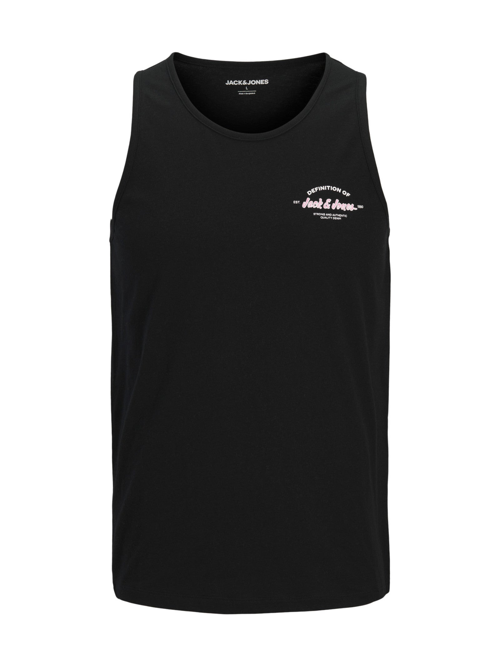 Canotta Jack & Jones Nero Brandon stampa 12288382 /Black JACK & JONES 