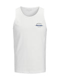 Canotta Jack & Jones Bianco Brandon stampa 12288382 /Bright White JACK & JONES 
