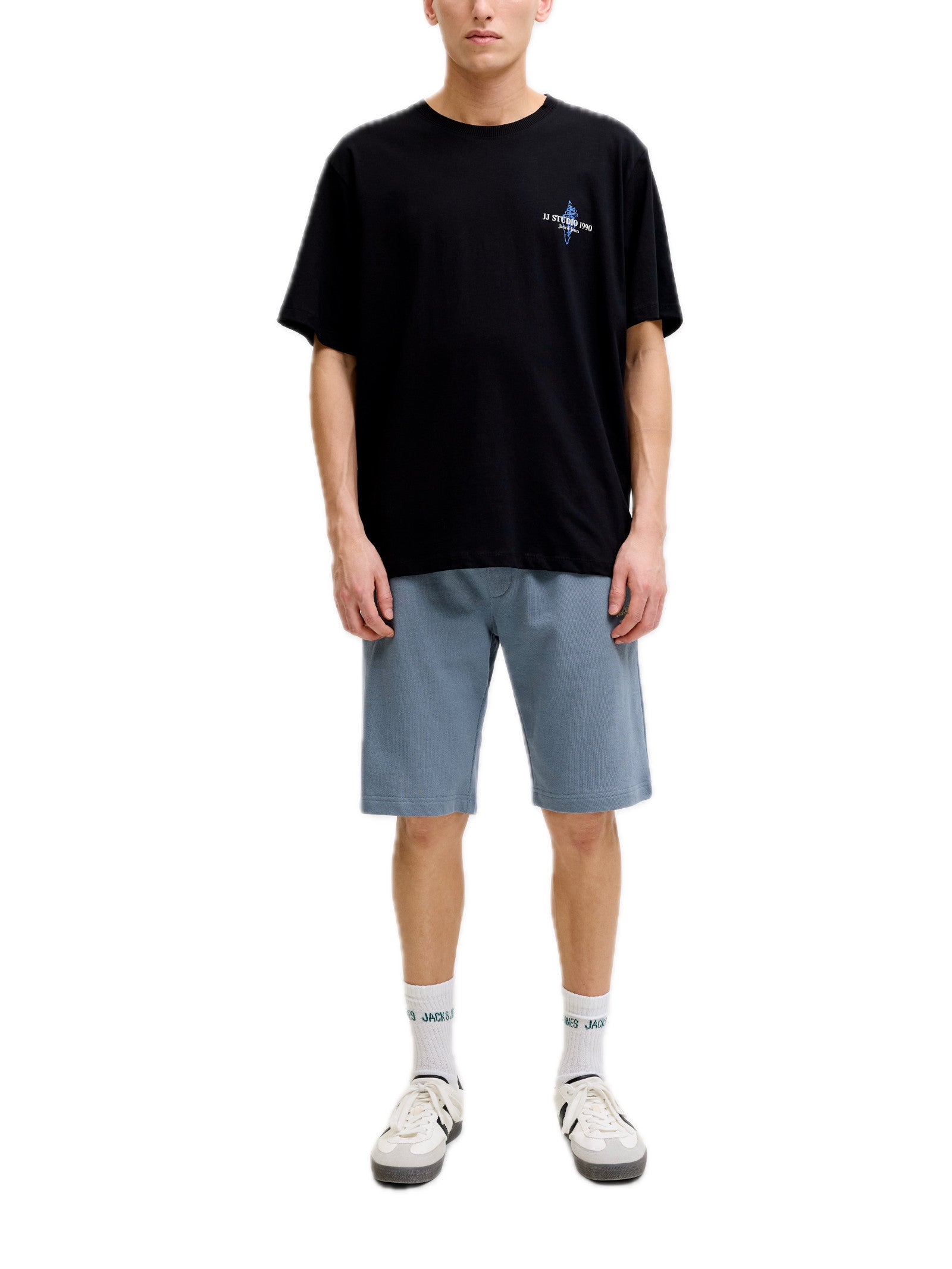 Bermuda Jack & Jones Gordon Petrolio in felpa 12288638 /Blue Mirage JACK & JONES 