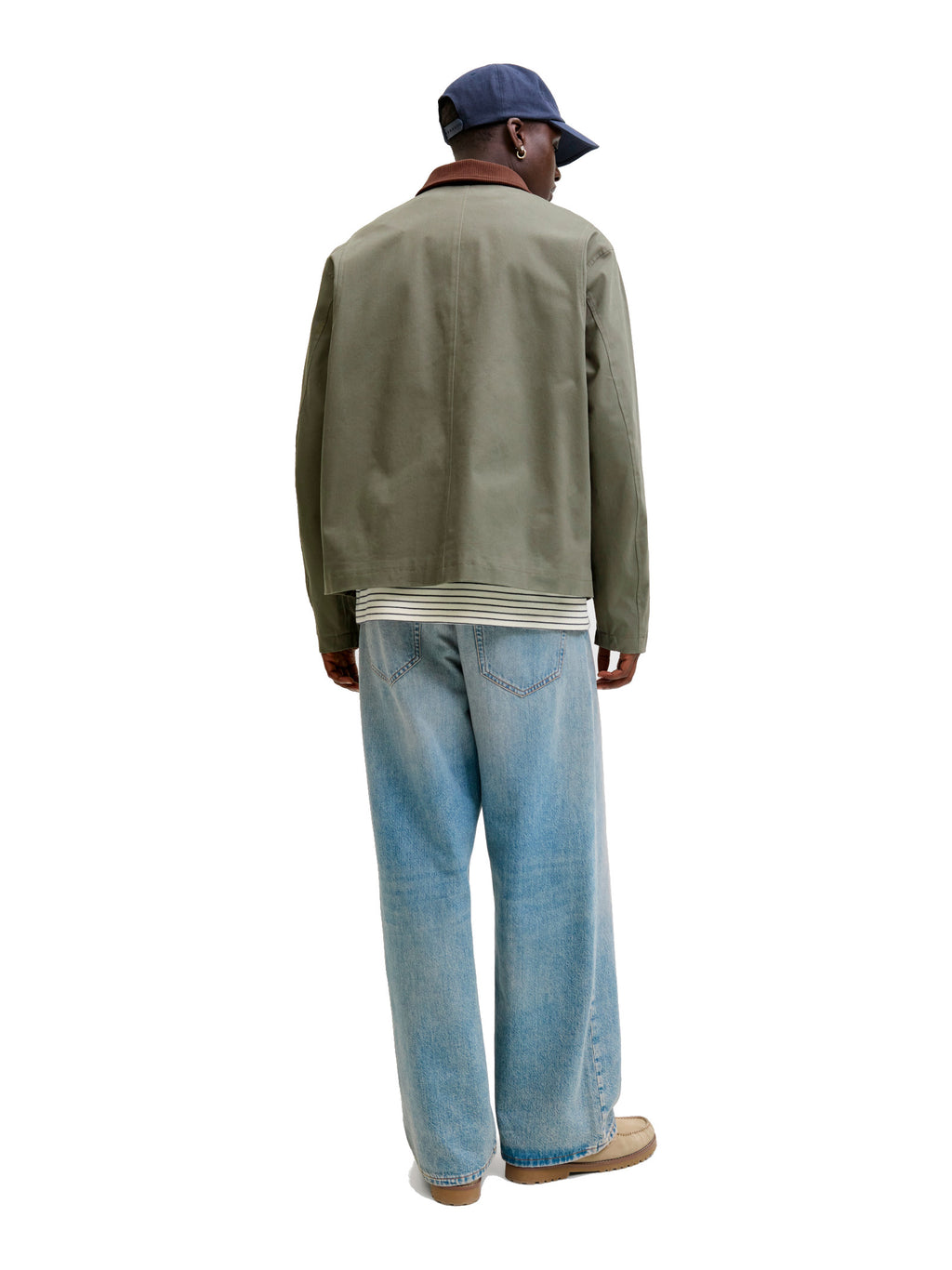 Giacca Jack & Jones Graham Verde con colletto 12288889 /Dusty Olive JACK & JONES 