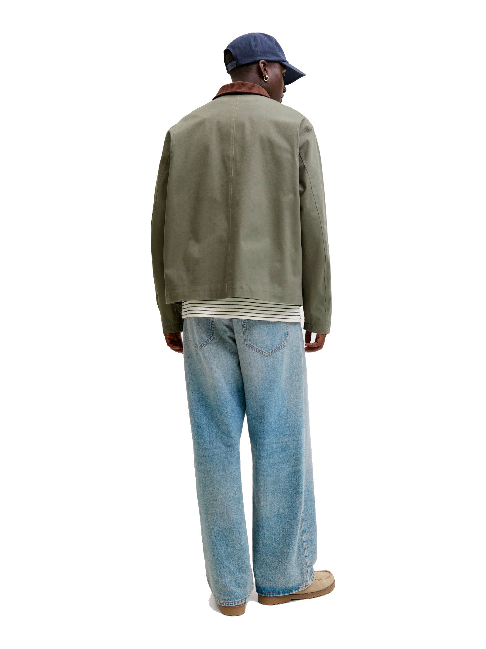 Giacca Jack & Jones Graham Verde con colletto 12288889 /Dusty Olive JACK & JONES 
