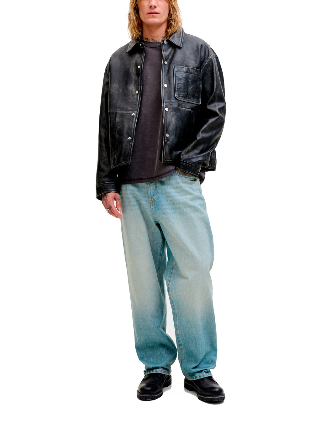 Jeans Jack & Jones Blue Denim Alex Baggy 12289089 /Blue Denim JACK & JONES 
