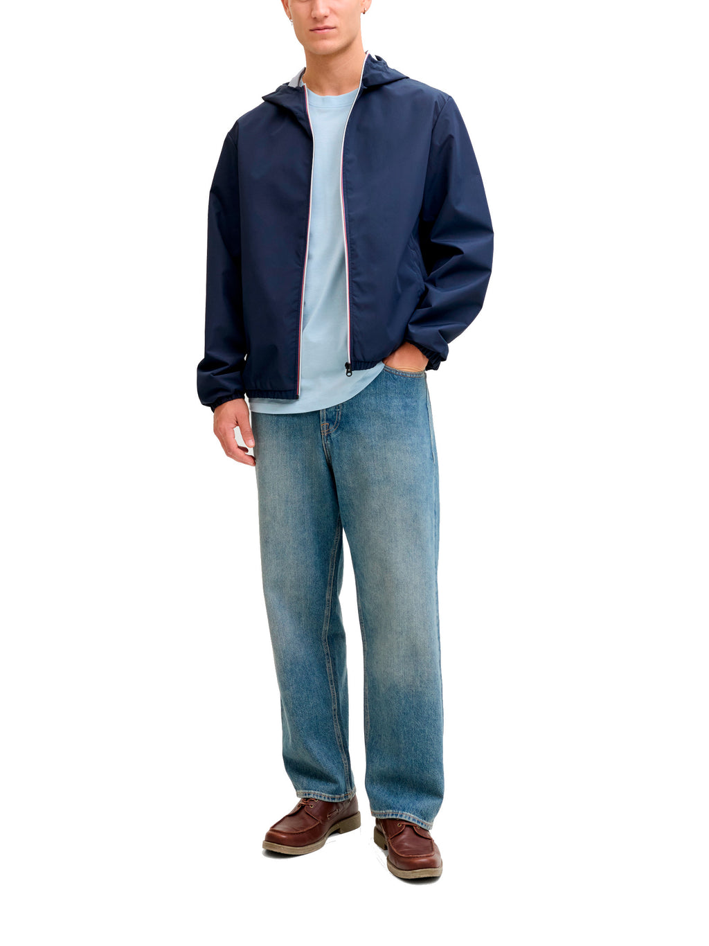 Giubbotto Jack & Jones Blu Jake con cappuccio 12289166 /Navy Blazer JACK & JONES 