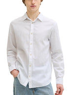Camicia Jack & Jones Bianco Summer misto lino 12289174 /White JACK & JONES 