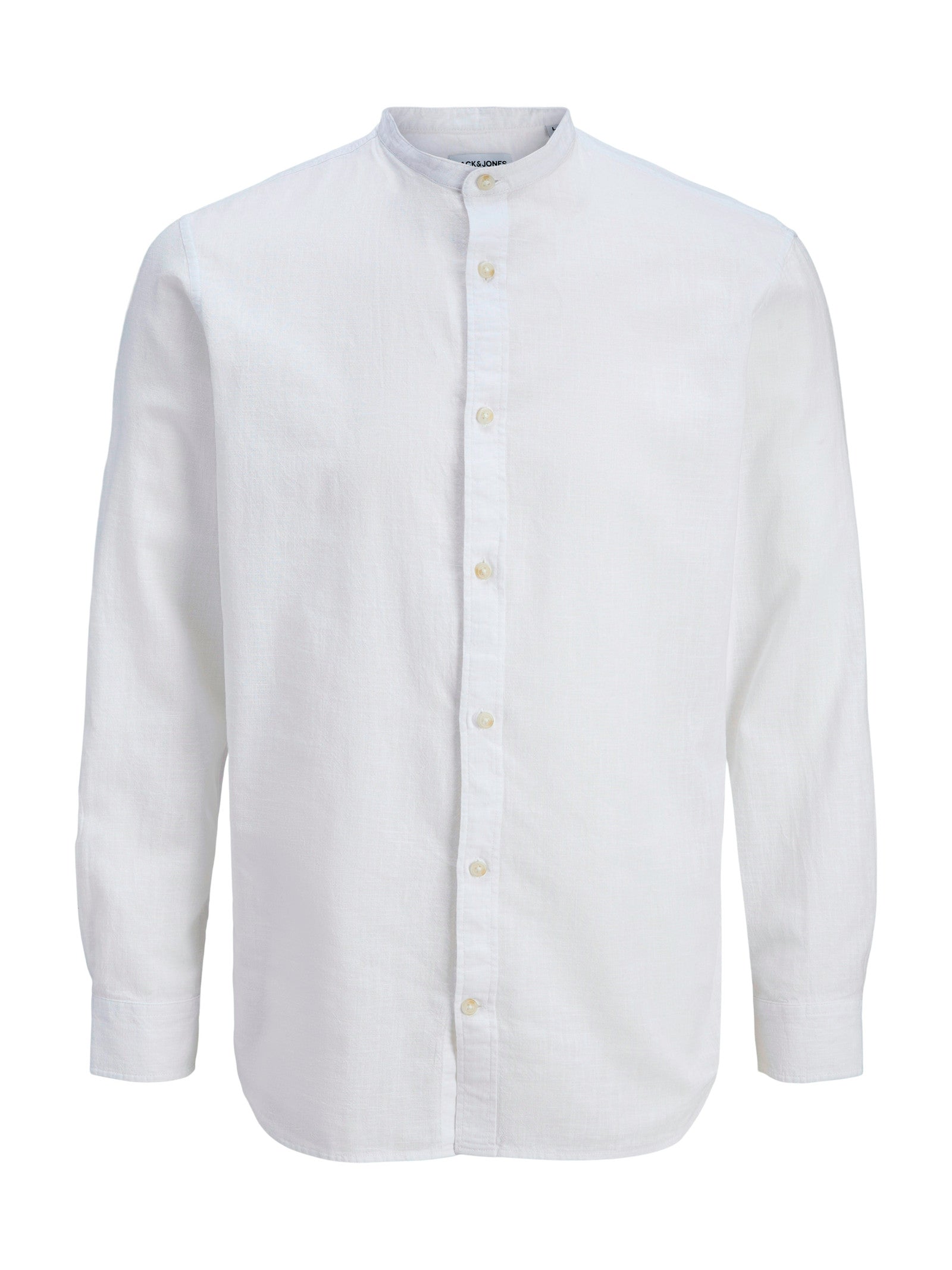 Camicia Jack & Jones Bianco Summer corenana misto lino 12289184 /White JACK & JONES 