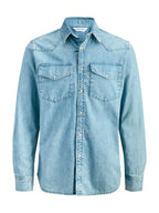 Camicia Jack & Jones Western Medium Blue Denim 12289219 /Blue Denim JACK & JONES 