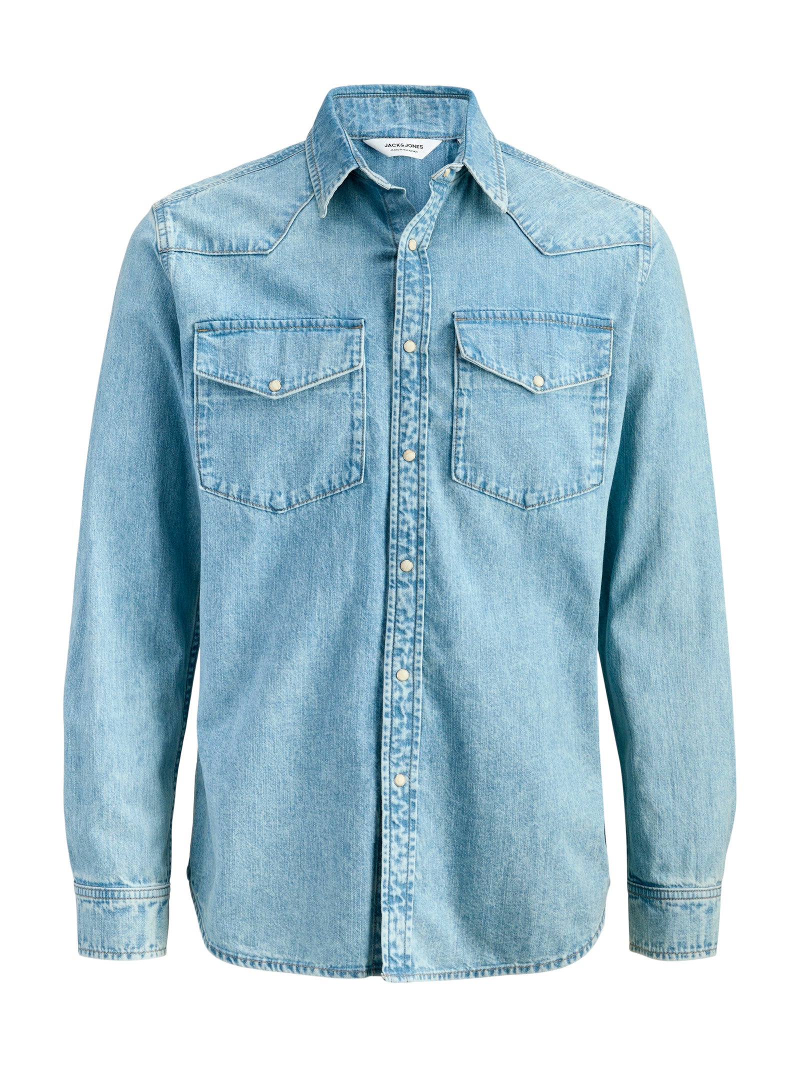 Camicia Jack & Jones Western Medium Blue Denim 12289219 /Blue Denim JACK & JONES 