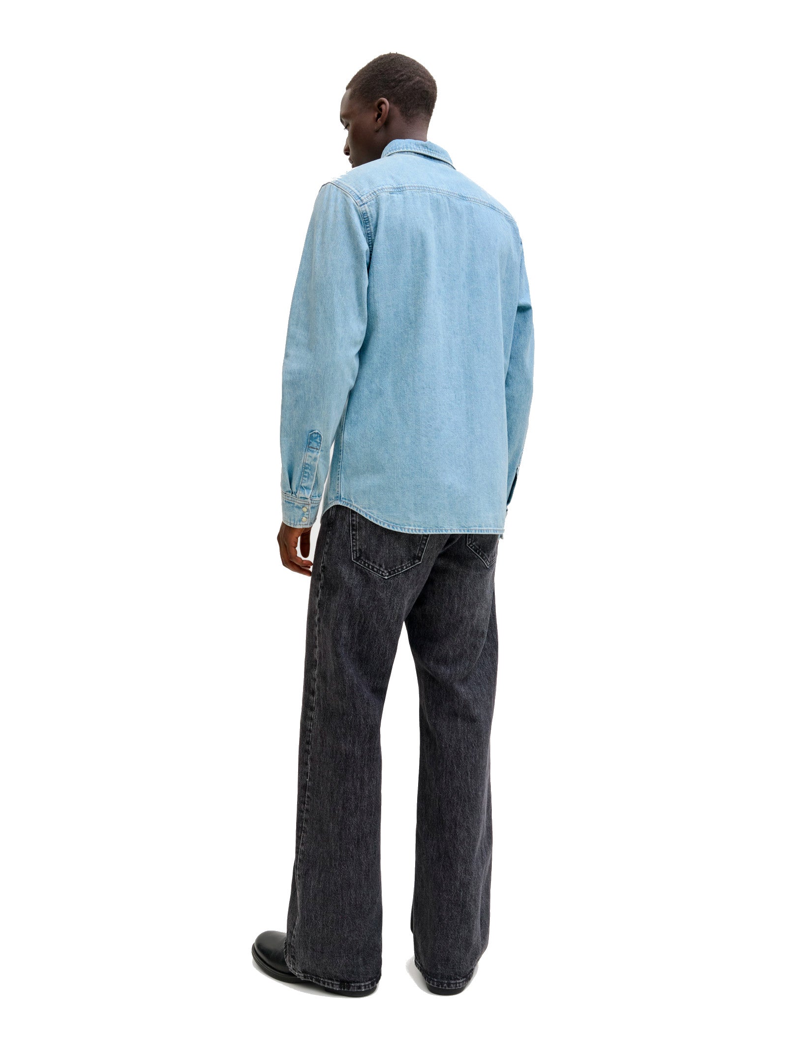 Camicia Jack & Jones Western Medium Blue Denim 12289219 /Blue Denim JACK & JONES 