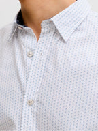 Camicia Jack & Jones Matheo Bianco fantasia 12289361 /Bright White JACK & JONES 
