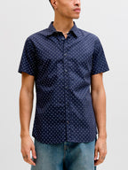 Camicia Jack & Jones Matheo Blu fantasia 12289361 /Navy Blazer JACK & JONES 