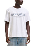 T-shirt Jack & Jones Devin Bianco con stampa 12290173 /Bright White JACK & JONES 