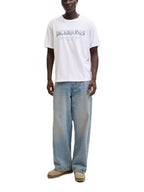 T-shirt Jack & Jones Devin Bianco con stampa 12290173 /Bright White JACK & JONES 