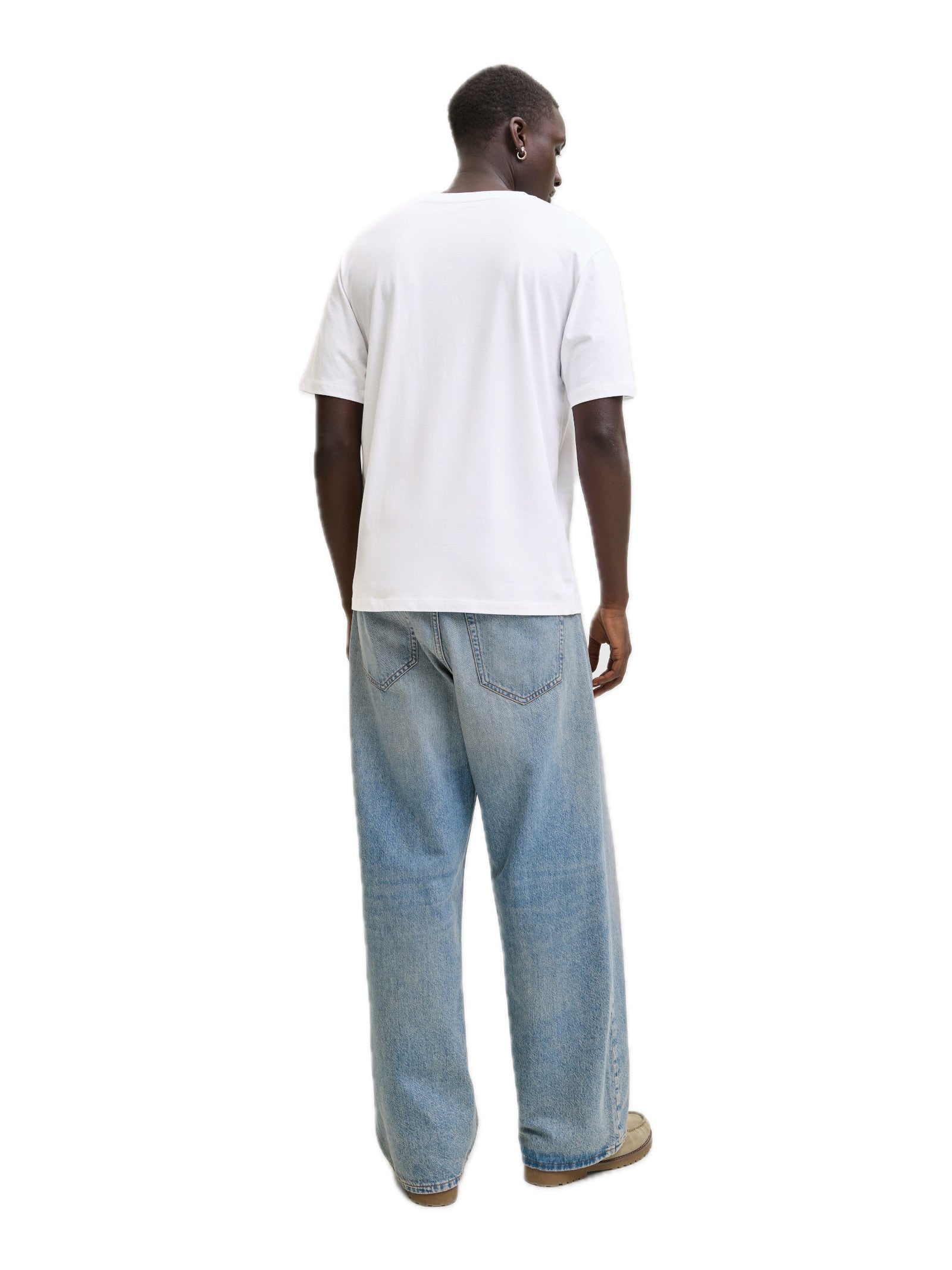 T-shirt Jack & Jones Devin Bianco con stampa 12290173 /Bright White JACK & JONES 