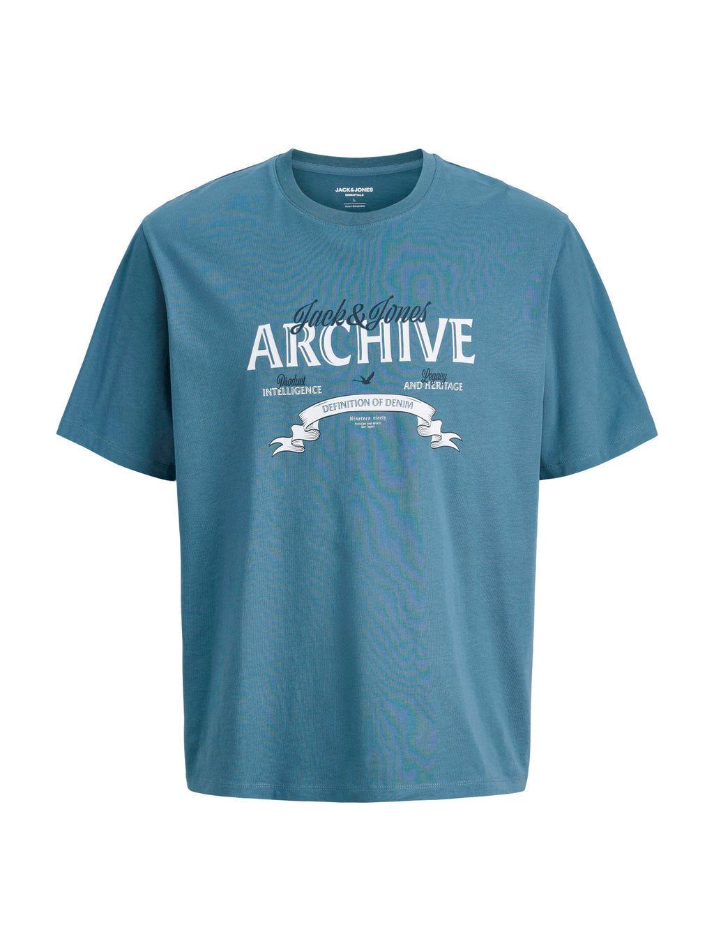 T-shirt Jack & Jones Archieve Petrolio con stampa 12290417 /Blue Mirage JACK & JONES 