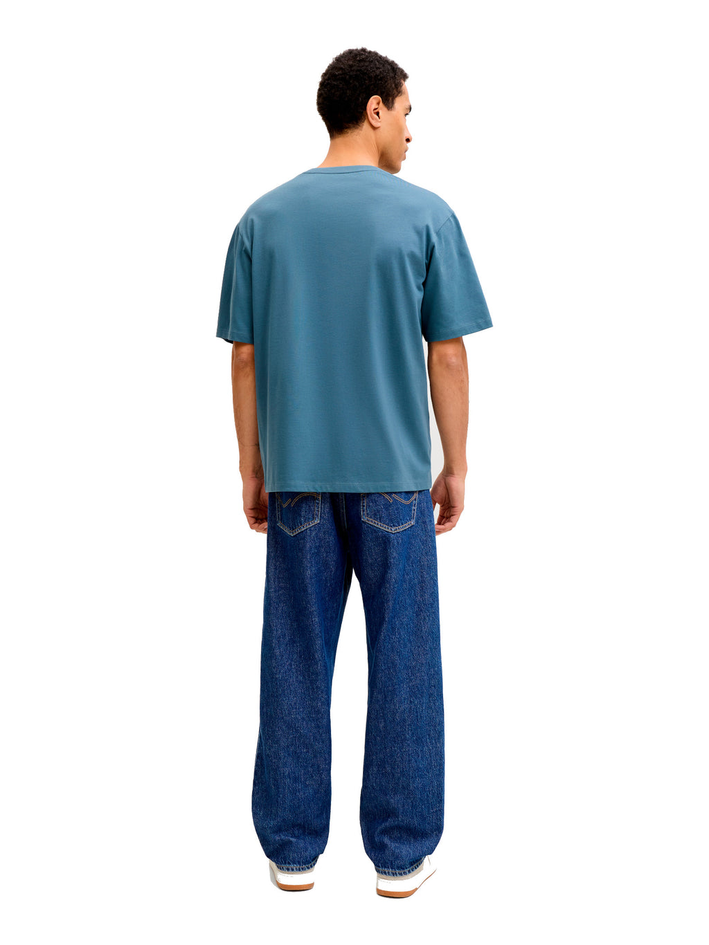 T-shirt Jack & Jones Archieve Petrolio con stampa 12290417 /Blue Mirage JACK & JONES 