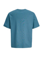 T-shirt Jack & Jones Archieve Petrolio con stampa 12290417 /Blue Mirage JACK & JONES 