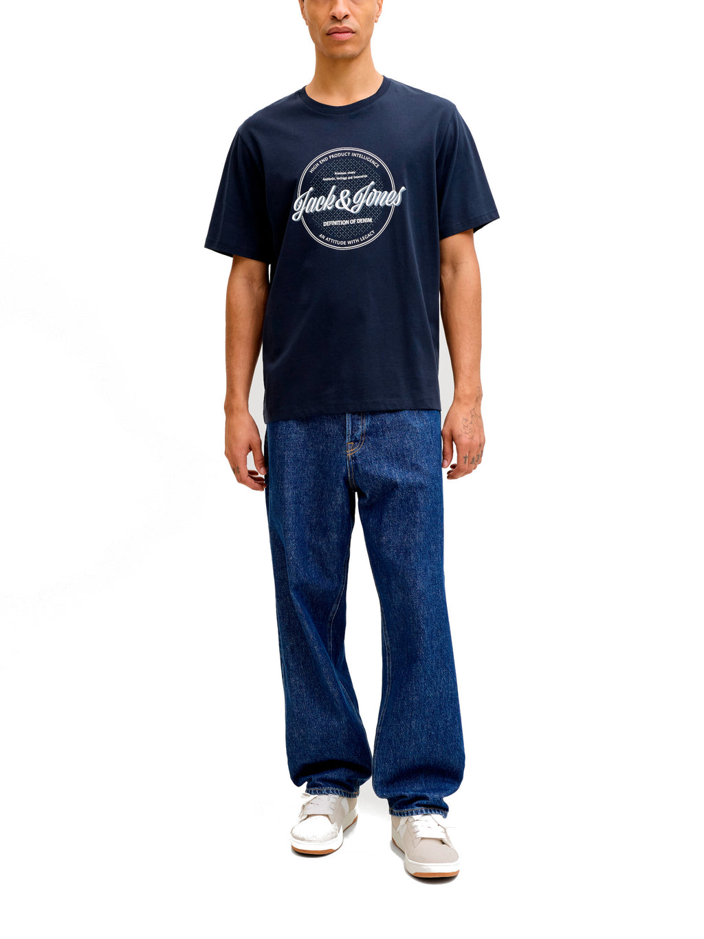 T-shirt Jack & Jones Archieve Blu con stampa 12290417 /Navy Blazer JACK & JONES 