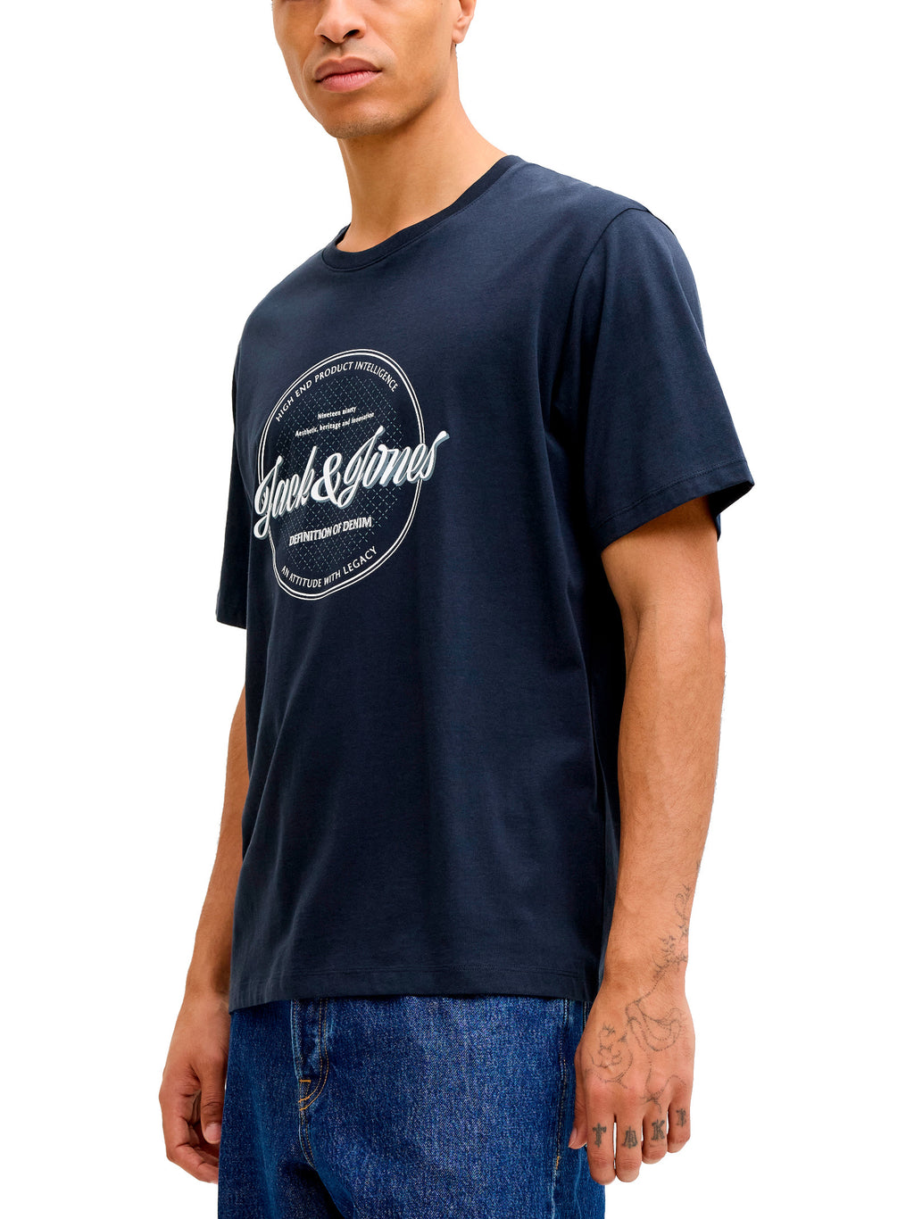 T-shirt Jack & Jones Archieve Blu con stampa 12290417 /Navy Blazer JACK & JONES 