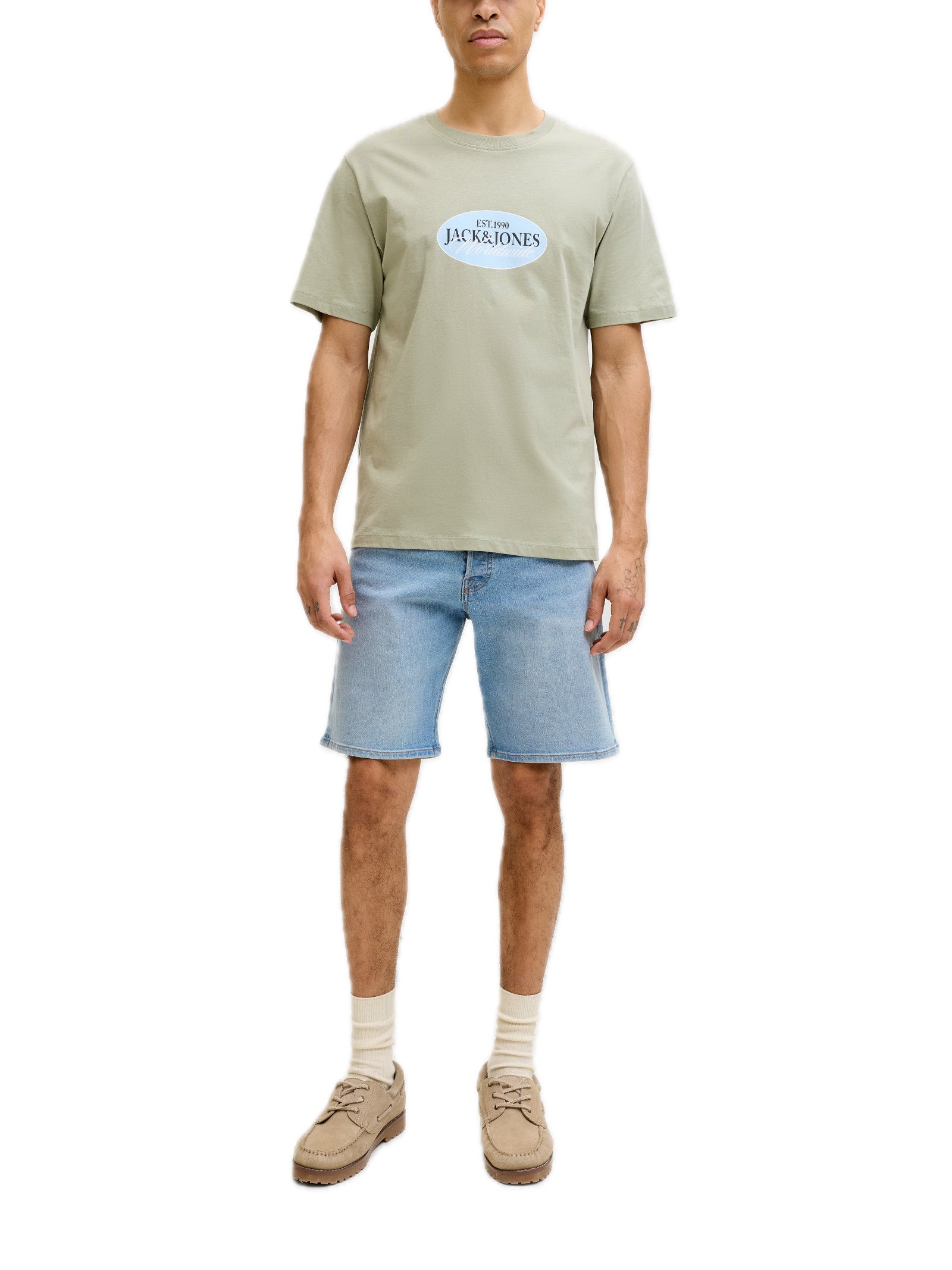 Bermuda Jack & Jones Rick in denim 12290839 /Light Blue Denim JACK & JONES 