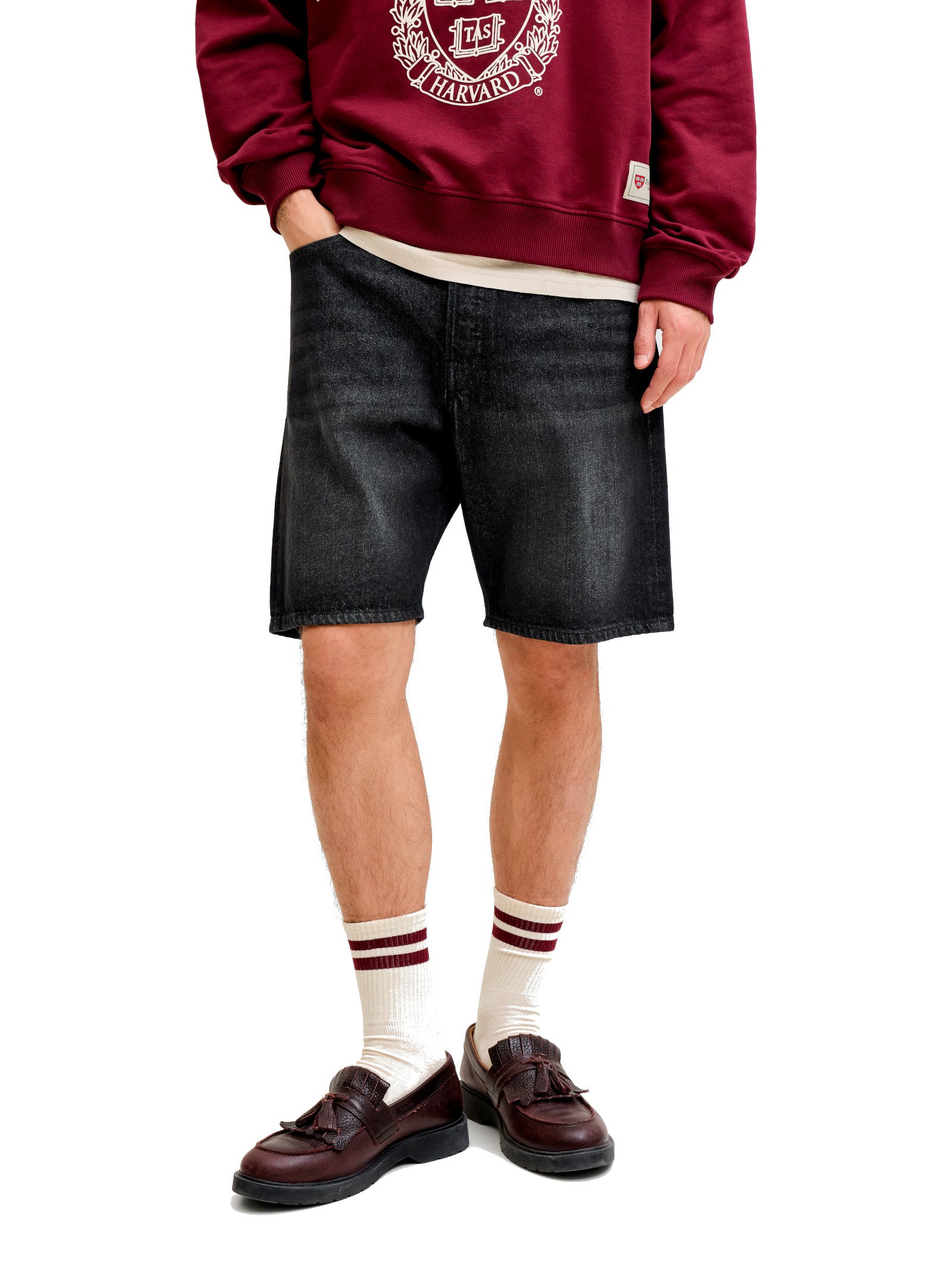 Bermuda Jack & Jones Nero Tony Loose fit 12290841 /Black Denim JACK & JONES 