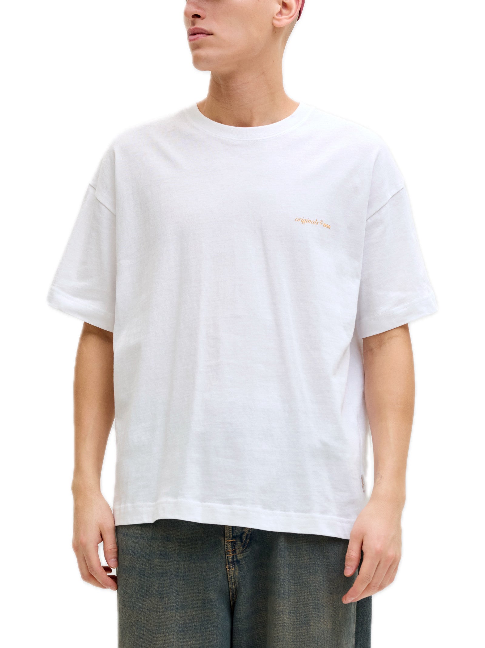 T-shirt Jack & Jones Bianco Graphic stampa 12290892 /Bright White JACK & JONES 