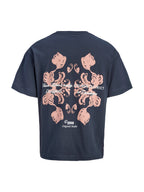 T-shirt Jack & Jones Blu Graphic stampa 12290892 /Odyssey Gray JACK & JONES 