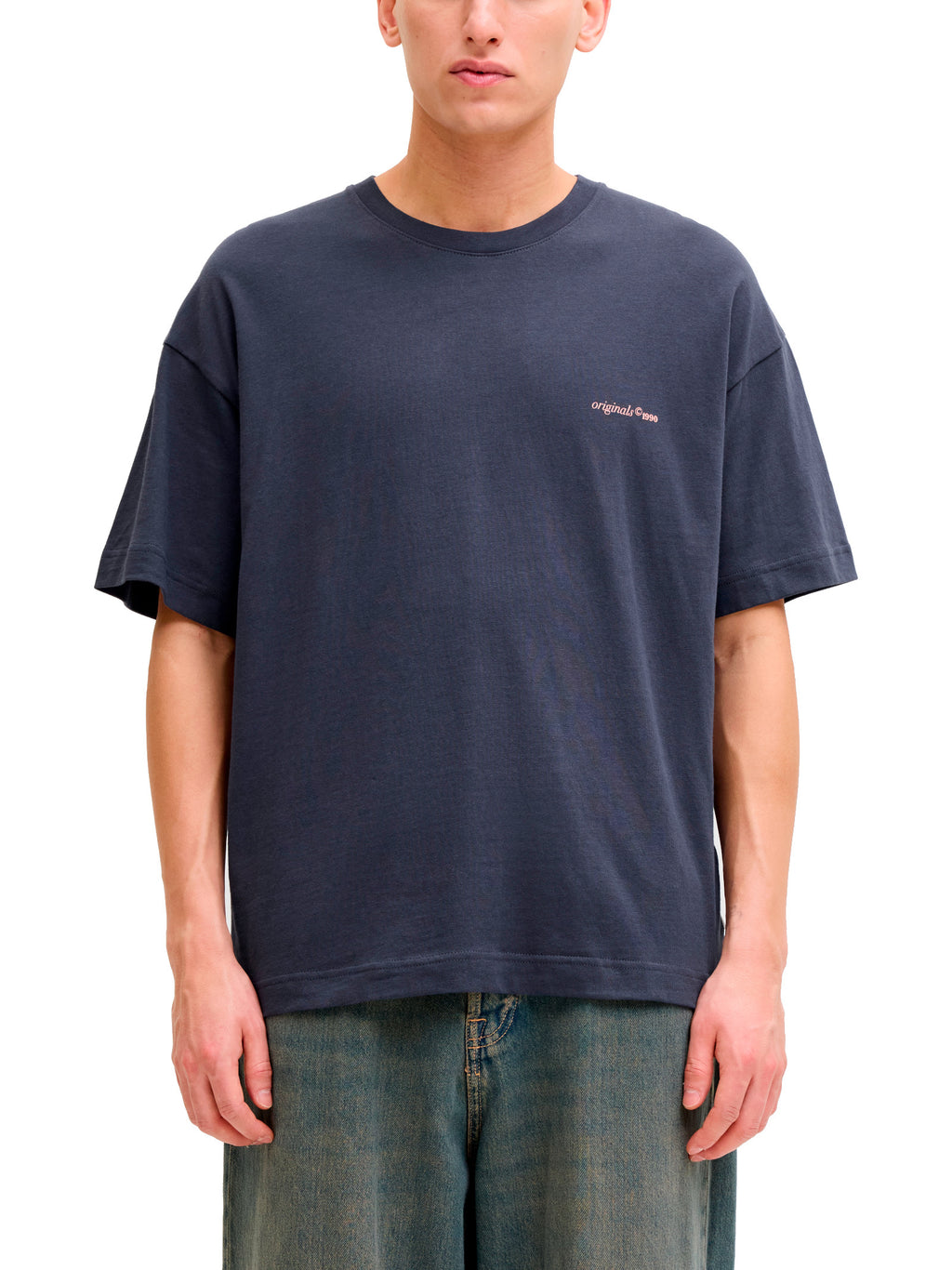 T-shirt Jack & Jones Blu Graphic stampa 12290892 /Odyssey Gray JACK & JONES 