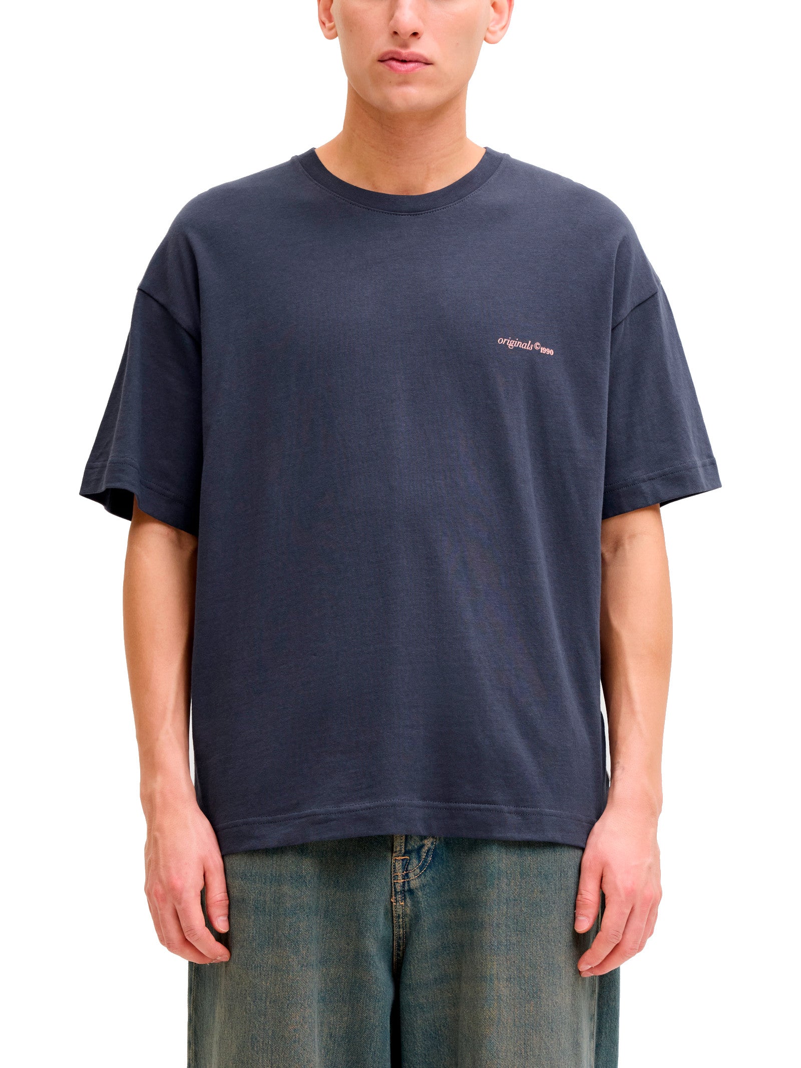 T-shirt Jack & Jones Blu Graphic stampa 12290892 /Odyssey Gray JACK & JONES 
