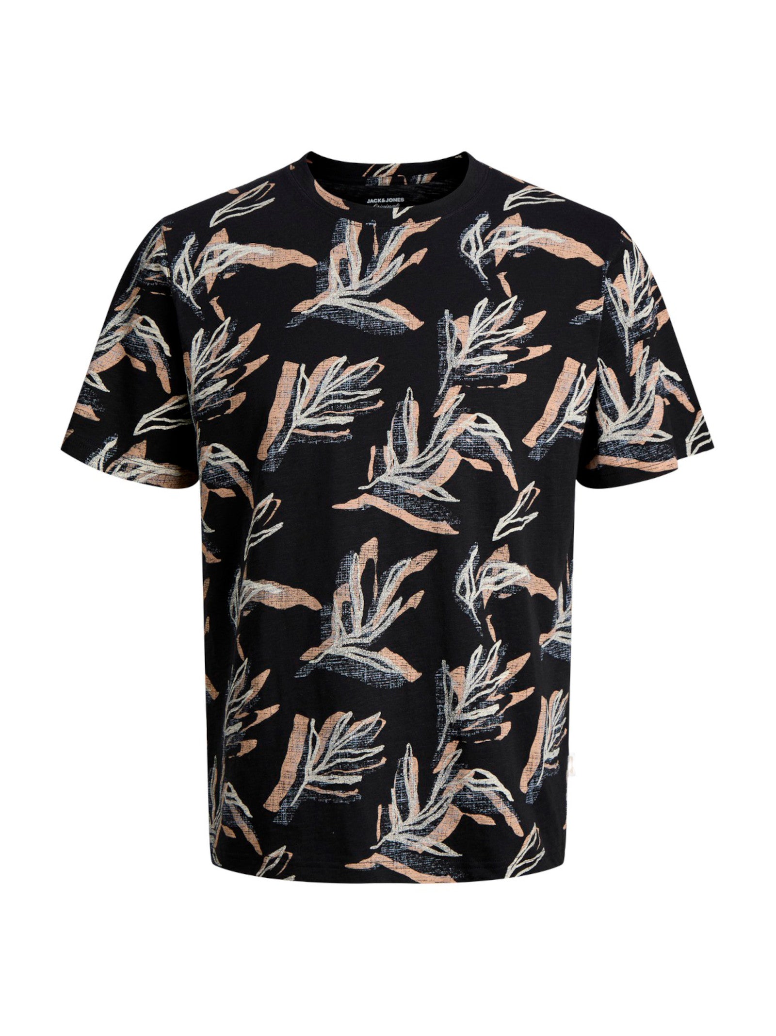 T-shirt Jack & Jones Nero Montauk fantasia 12290900 /Black JACK & JONES 
