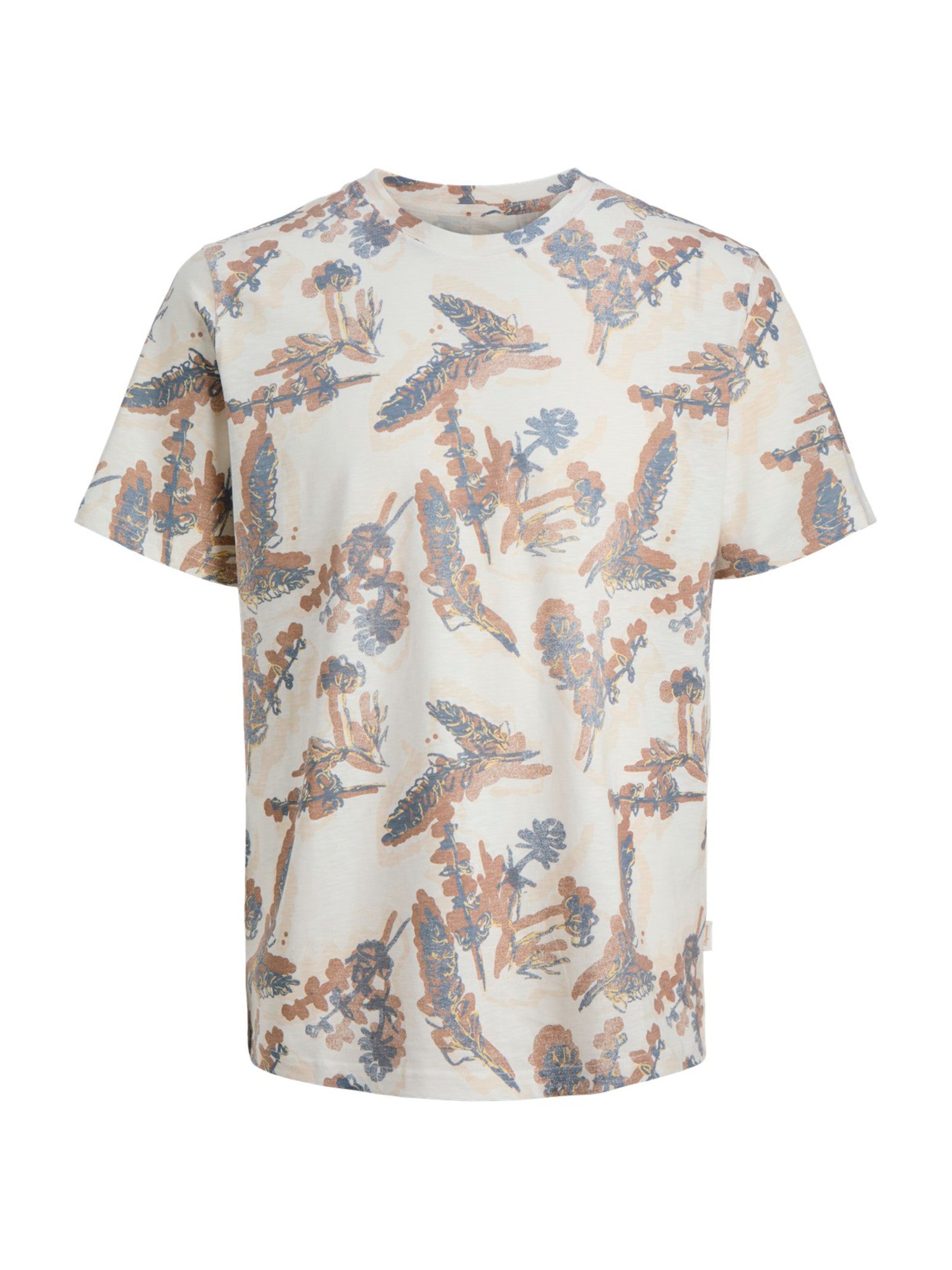 T-shirt Jack & Jones Bianco Montauk fantasia 12290900 /Cloud Dancer JACK & JONES 