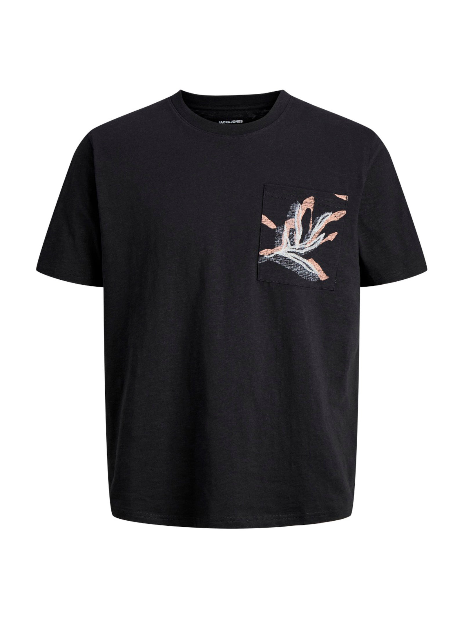 T-shirt Jack & Jones Montauk Nero taschino 12290902 /Black JACK & JONES 