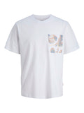 T-shirt Jack & Jones Montauk Bianco taschino 12290902 /Bright White JACK & JONES 