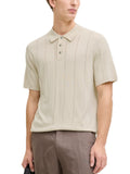 Polo Jack & Jones William Beige in maglia 12291042 /Ancient Scroll JACK & JONES 